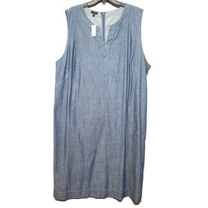 Talbots Blue Sleeveless Dress
